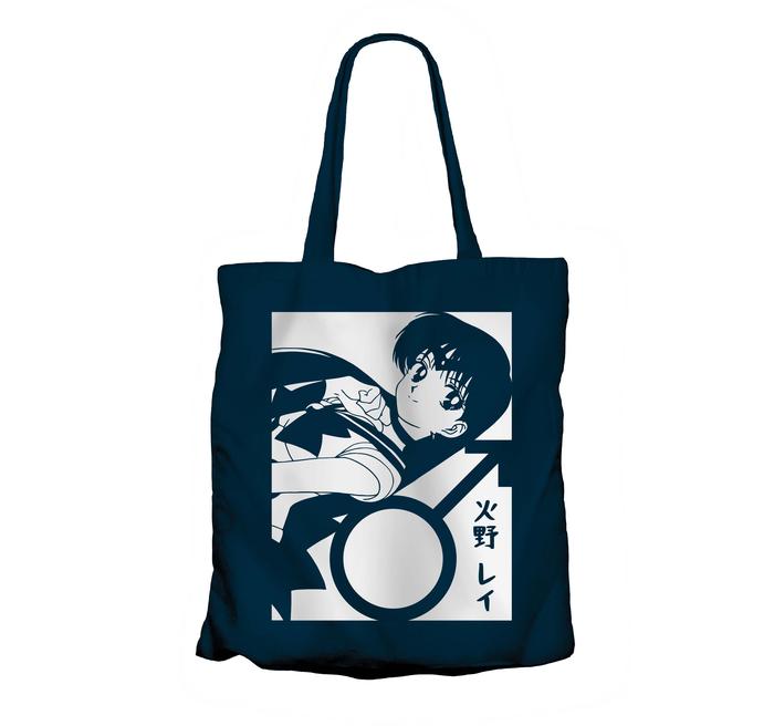 Gambar Tote bag anime SAILOR MARS  - SAILOR MOON 100% canvas - NAVY, RESLETING dari mangjapan undefined Tokopedia