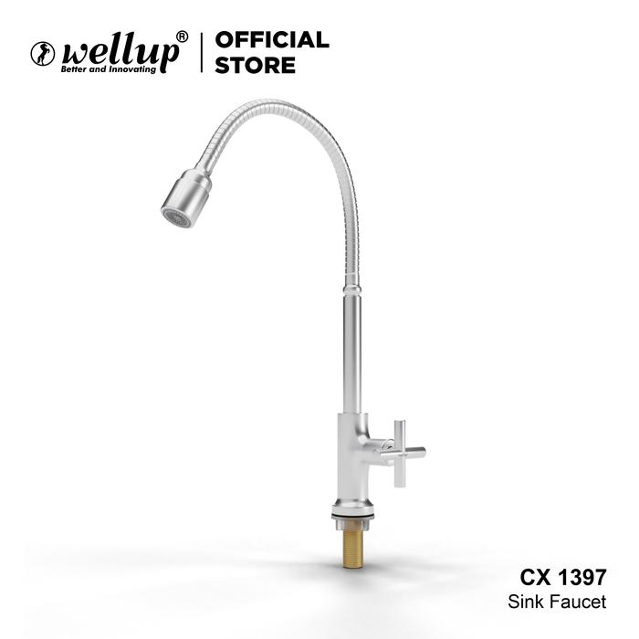 Gambar Wellup Keran Kran Angsa Flexible Cuci Piring Tanam Kungingan CX1397 - KRAN dari Wellup undefined Tokopedia