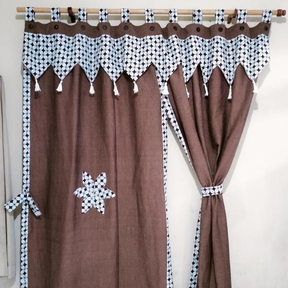 Gambar gorden tenun 2x2 meter dari Kerajinanbatik_NEW undefined Tokopedia