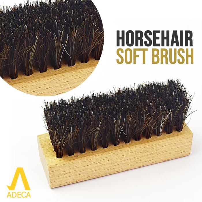 Gambar Sikat Sepatu Kayu Premium Shoe Brush Clean Bulu Kuda Horsehair ADECA - Soft-Horsehair dari KODAKI Mall undefined Tokopedia