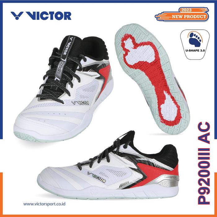 Gambar Sepatu Badminton Victor P9200III D/AC / Sepatu Victor P9200 III AC/D - AC | Putih, 41 dari Wimbledonsports undefined Tokopedia