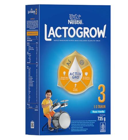 Gambar TM142 - Lactogrow 3 Vanila Madu Original 750 / 735 gr Box dari TikaMarianti undefined Tokopedia