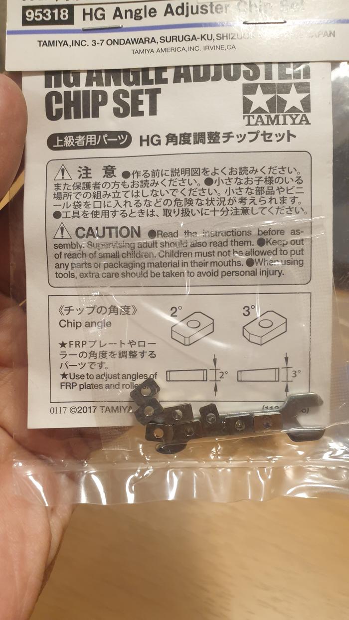 Tamiya 95318 Spare Parts - HG ANGLE ADJUSTER CHIP SET Original