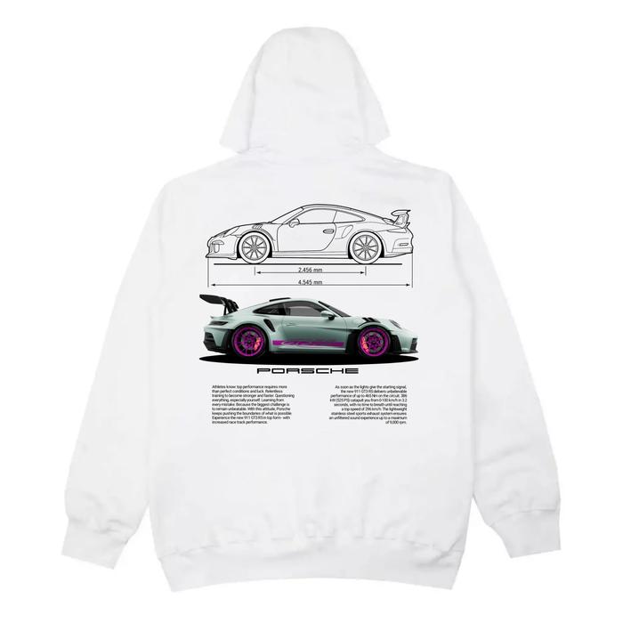 Gambar Kanzen Hoodie Porsche GT3 RS - Putih, L dari kanzenofficial undefined Tokopedia