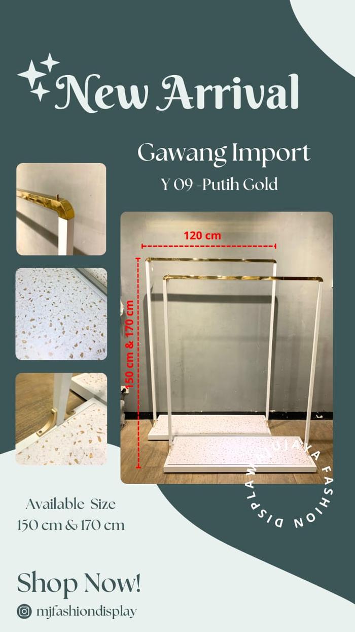 Gambar Gawang golden FY-09 - Putih, 150cm dari MJ fashion display undefined Tokopedia
