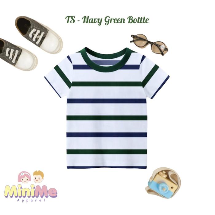Gambar Minime Apparel Kaos Anak Salur Stripe/Garis Unisex 1-12 tahun - Navy-Maroon, 11-12 tahun dari Minime.Apparel undefined 5 Tokopedia
