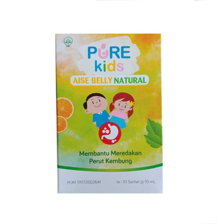 Gambar Pure Kids Aise Belly Natural Sirup Herbal Meredakan Perut Kembung Anak - 1Box 10Sachet dari Happyluck88 undefined Tokopedia