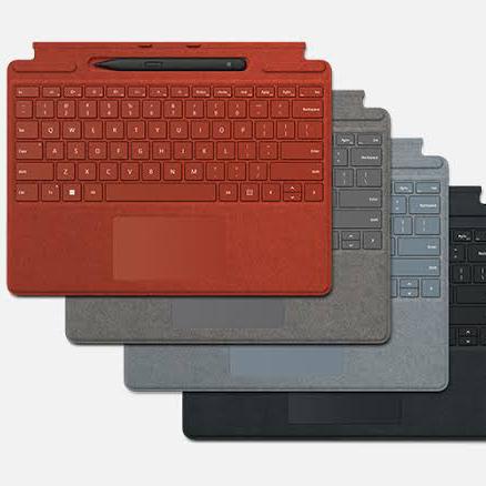 Gambar Microsoft Surface Pro 8 Keyboard with Slimpen Gen 2 - Poppy Red, Keyboard Only dari OCEAN 88 STORE undefined Tokopedia