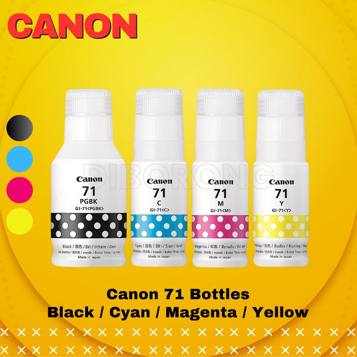 Gambar 1 Dus Tinta Printer Canon Pixma 71 Ink Original - 1 Dus 40 BTL dari DIBORONG OFFICIAL STORE undefined Tokopedia