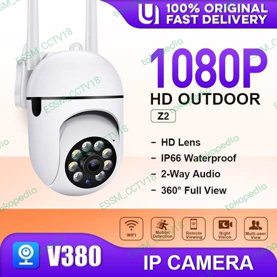 Jual IP CAMERA CCTV Outdoor CCTV WIFI 360 PTZ PAN TILT 8MP FULL HD V380 ...