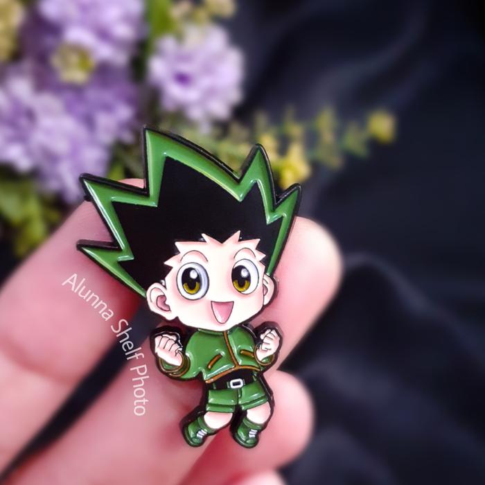 Gambar Pin Enamel Gon Hunter X Hunter Chibi | Brooch Aksesoris Bros dari Alunna Shelf undefined Tokopedia