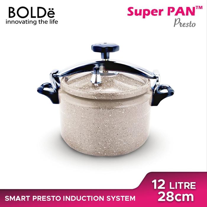 Gambar BOLDe Super Pan Granite Presto Kapasitas 7 Liter - Warna Hitam - BEIGE dari TOKO JAWA ELECTRIK undefined Tokopedia