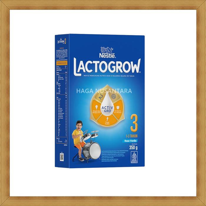 Gambar Lactogrow 3 350 gram (Usia 1-3 Tahun) 350 gr Madu Vanilla Plain - Vanilla dari Haga Nusantara undefined Tokopedia