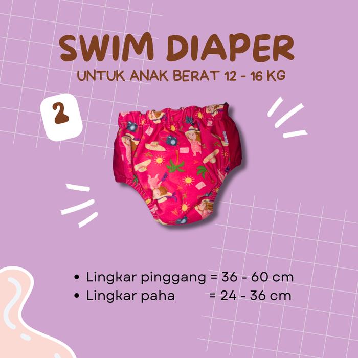 Gambar PROMO MURAH MINIKINIZZ SWIM DIAPER SIZE 2 - MULTI COLOUR dari Clodi Depok undefined Tokopedia