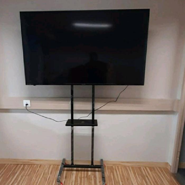 Promo Bracket TV Standing 32-80 Inch dengan Rak DVD & 4 Roda Mobile TV ...