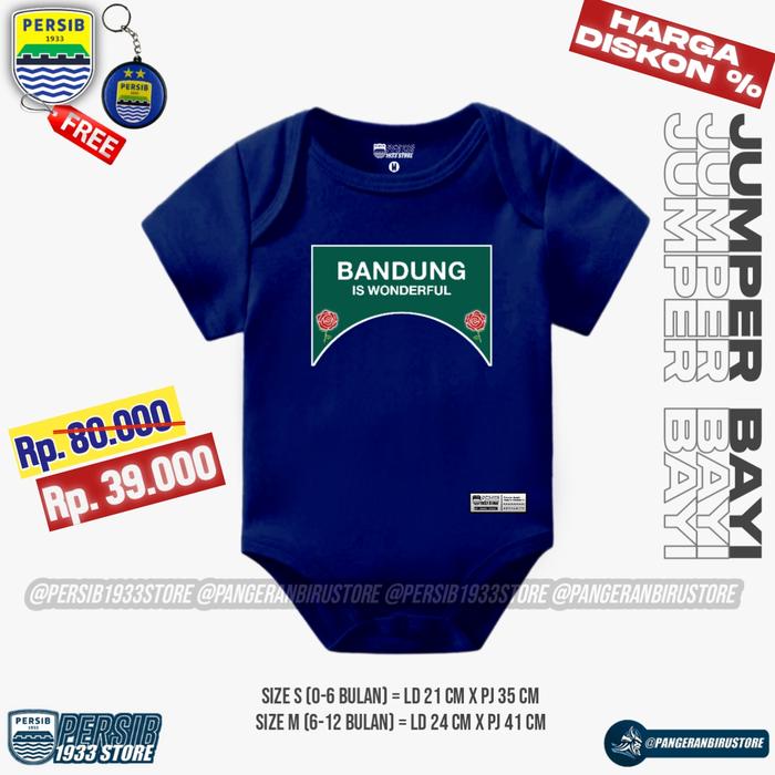 Gambar Jumper / Jumpsuit / Romper Bola Bayi PERSIB BANDUNG Salford Style - Navy, 6-12 Bulan dari Scudetto 7 Sport undefined Tokopedia