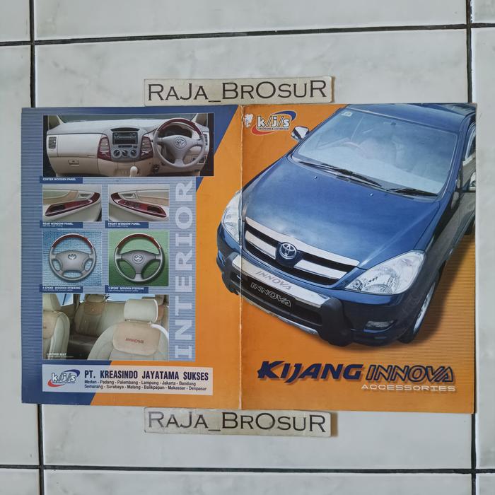 Jual Poster brosur katalog Toyota Kijang Innova Accessories - Kab ...