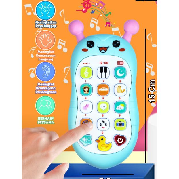 Gambar Mainan Edukasi Anak Telepon Mainan Music Phone / Telepon Bayi - Hijau dari Excllent Kids undefined Tokopedia