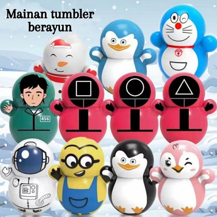 Gambar 60 PCS Mainan Boneka Goyang Joget Mini Daruma Tumbler Berayun - 1 PCS, TANPA KARDUS dari Toys World Official Store undefined Tokopedia