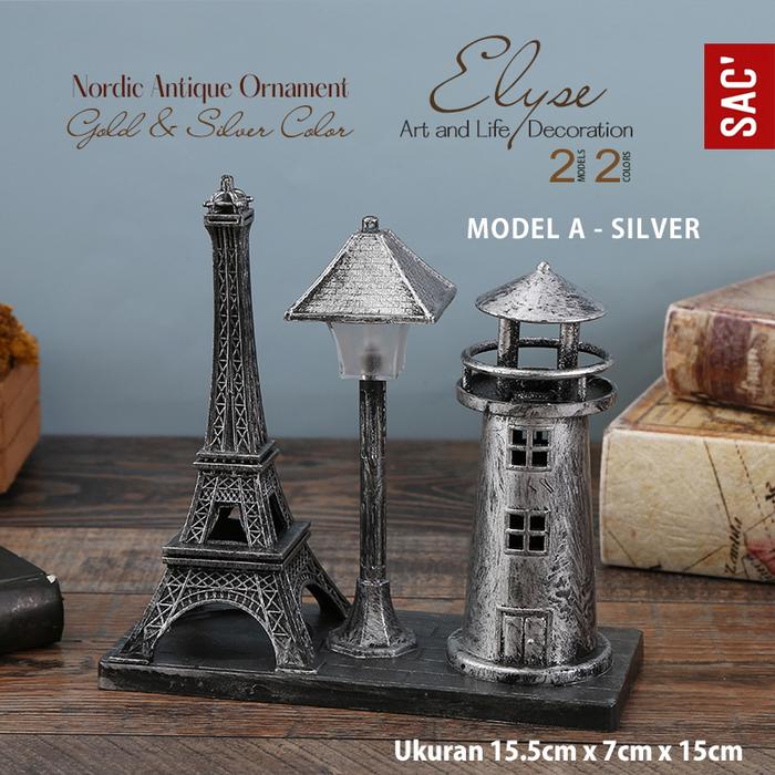 Gambar ELYSE Pajangan Dekorasi Hiasan Meja Ornament Home Decor Souvenir Gift - MODEL A-SILVER dari Shop at Christine's undefined Tokopedia