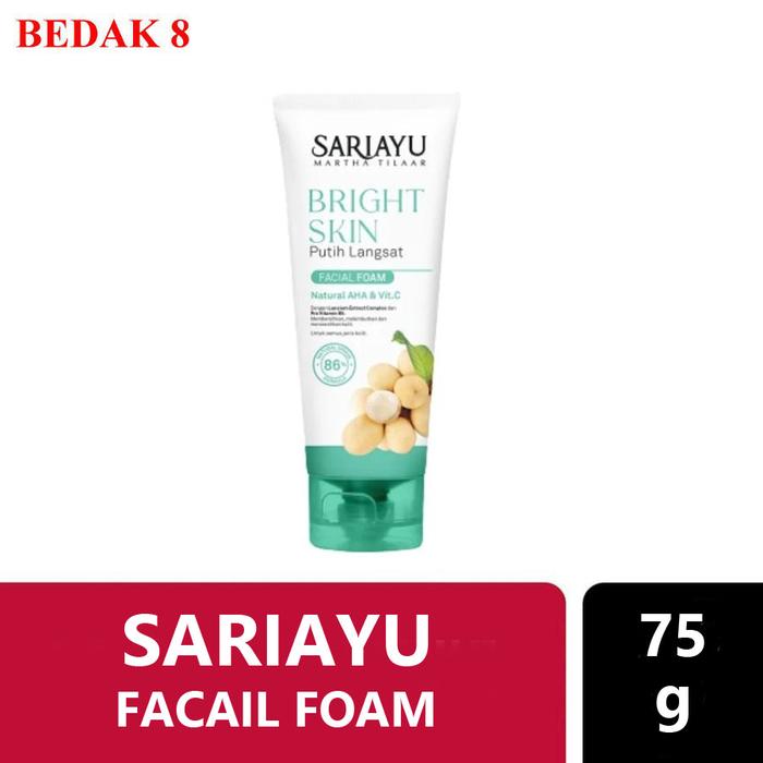 Gambar Sariayu Bright Skin | Acne Care Putih Langsat Facial Foam 75gr - Bright Skin dari BEDAK 8 undefined Tokopedia