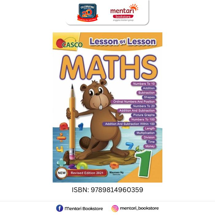 Gambar Casco Lesson by Lesson Maths | Buku SD - Level 1 dari Mentari Books Indonesia undefined Tokopedia