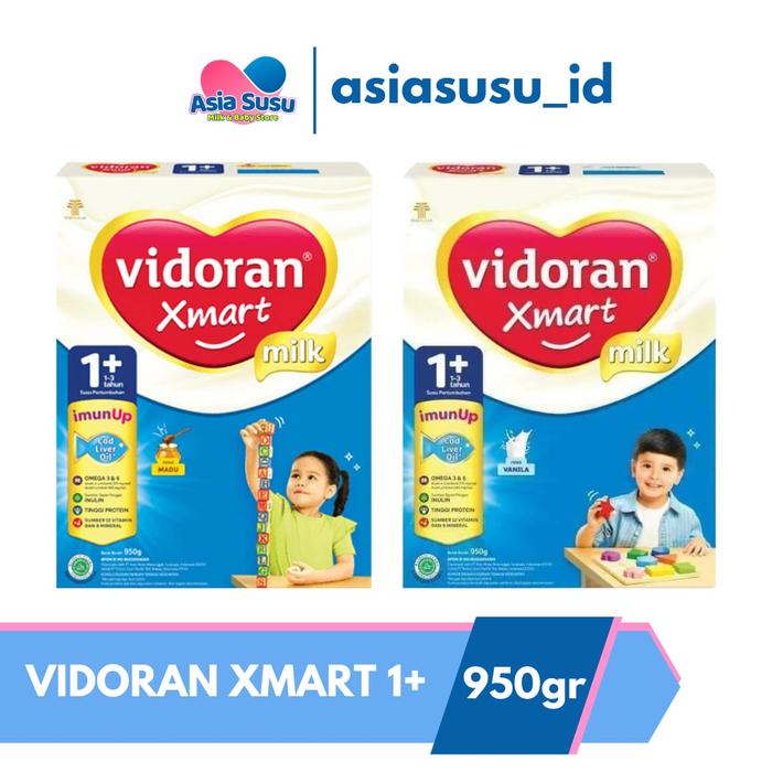 Gambar Vidoran Xmart 1+ 950gr Susu Formula Pertumbuhan Anak 1-3 Tahun - Vanila dari Apotek Asia Susu undefined Tokopedia