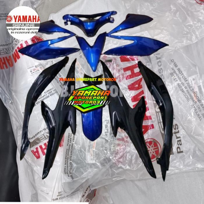 Gambar COVER BODY HALUS FULL SET AEROX 155 OLD 2017-2020 ORIGINAL YGP - biru hitam dari YAMAHA SPAREPART MOTOR_NEW undefined Tokopedia