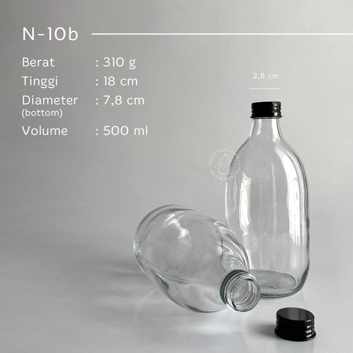 Gambar Botol kaca TEARDROP estetik aesthetic 500ml - botol juice kopi teh - Black Alu, 350ml dari Kaca dimana-mana undefined Tokopedia