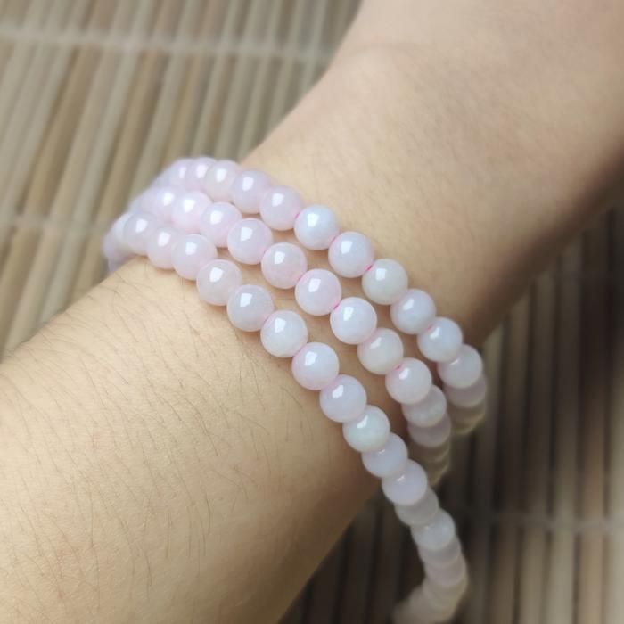 Gambar Pink Beads Neclace 6mm dari ILOVEJADE.ID undefined Tokopedia