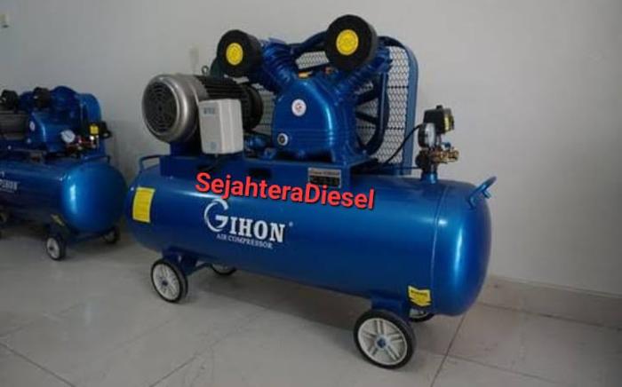 Gambar Kompresor Angin GIHON 5.5HP +Mesin Solar 8HP Siap Pakai - Dinamo Listrik dari SejahteraDiesel undefined Tokopedia