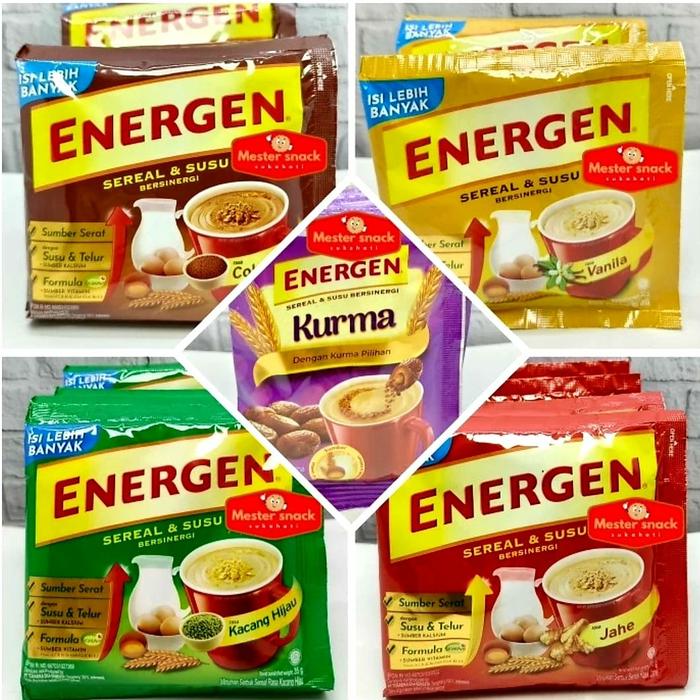 Gambar Energen Sachet Renceng Vanila, Kacang Ijo, Jahe, Kurma, Cokelat - Kacang Ijo dari Ghani Sembako undefined Tokopedia