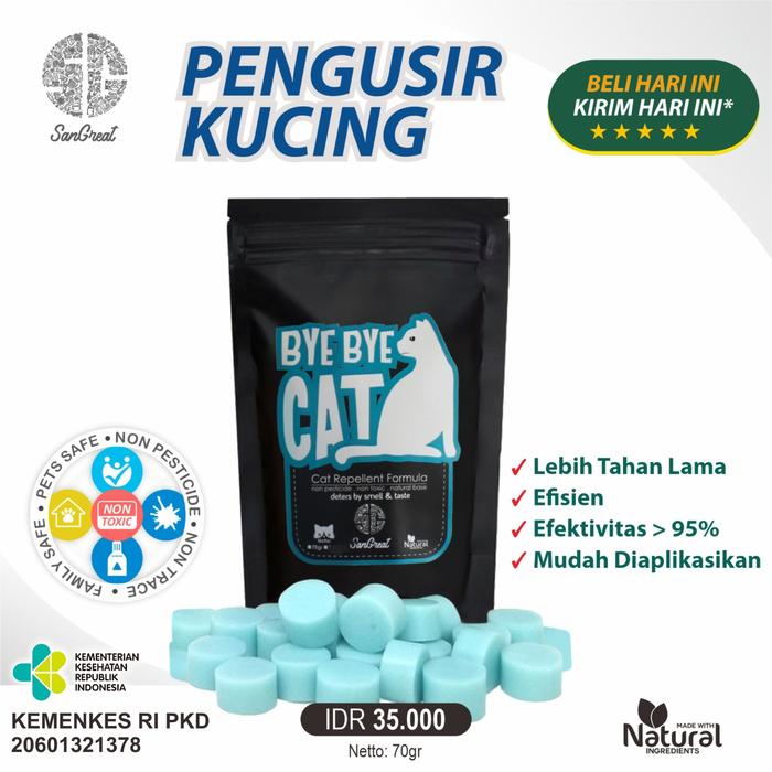 Gambar Pengusir Kucing - Bye Bye Cat 70gr dari DanKeeSaa undefined Tokopedia