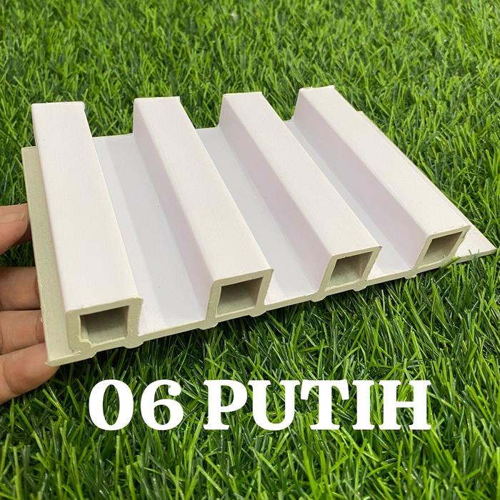 Gambar wpc wall panel wpc polos hitam orange biru putih WPC motif polos - Putih dari lianahomeinteriorbekasi_NEW undefined Tokopedia