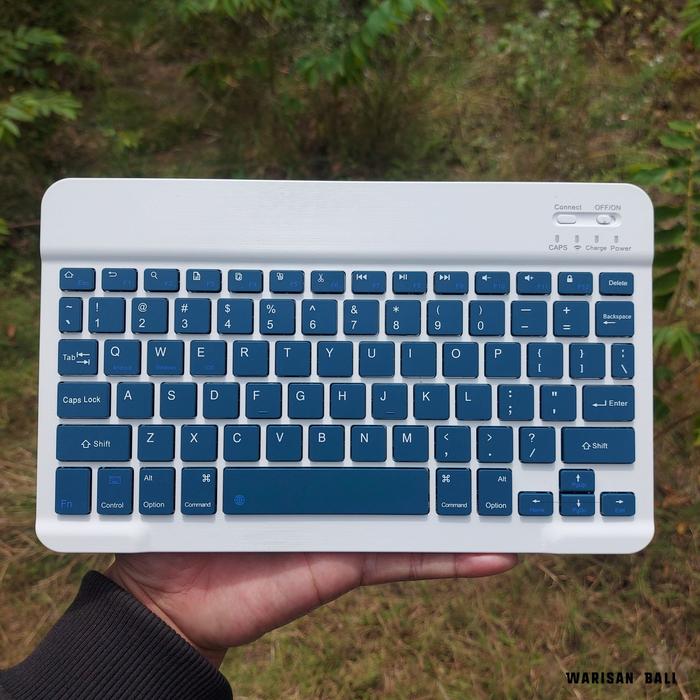 Gambar Keyboard Bluetooth Wireless Tablet Ipad Komputer dan HP Keyboard mini - Hijau tua, Keyboard+Mouse dari Warisan Bali undefined Tokopedia