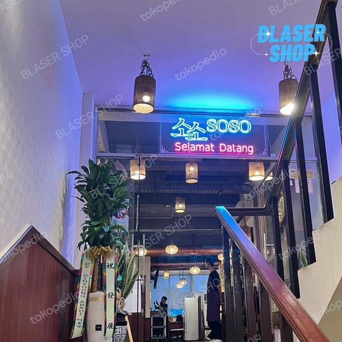 Gambar SILICON LED PAPAN NAMA TOKO - CUSTOM dari BLASER SHOP undefined Tokopedia