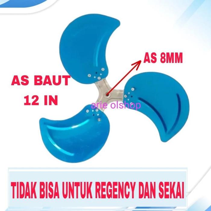 Gambar Baling baling kipas angin besi Regency, TD , Advance Sanex dll - AS BAUT 12  in dari Arya Elecktronik grosir undefined Tokopedia