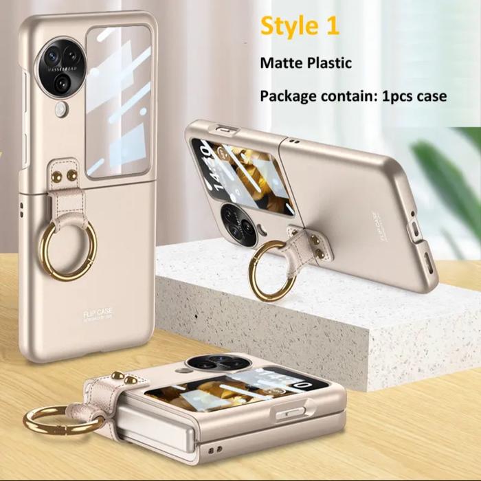 Gambar Case Oppo Find N3 Flip 5G Ultra Thin Matte Key Ring Casing Findn3 Flip - BEIGE GOLD dari i-case undefined Tokopedia