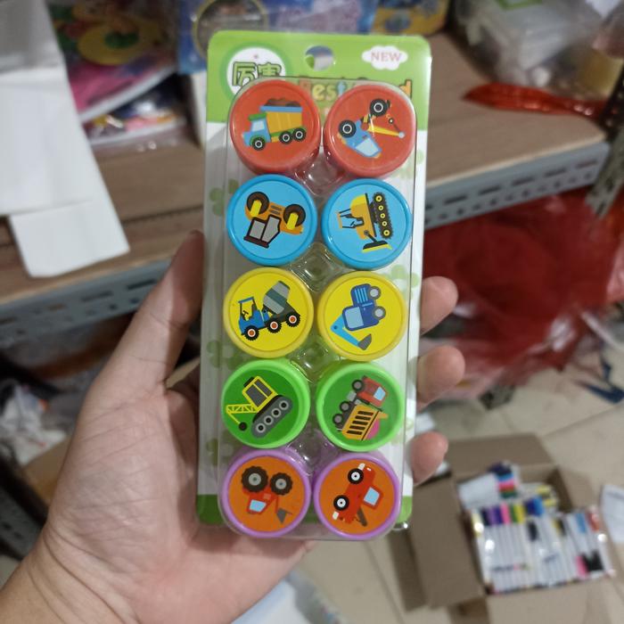 Gambar stempel anak motivasi reward stamp cap murid karakter edukasi - VEHICLE dari PLAYSET-ID undefined Tokopedia