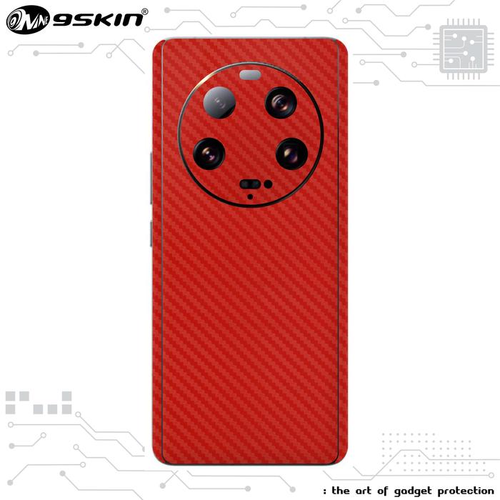 Gambar 9Skin - Xiaomi 13 Ultra Skin Protector - 3M Carbon Textures - Red Carbon, Full360&Screen dari 9SKIN Premium undefined Tokopedia