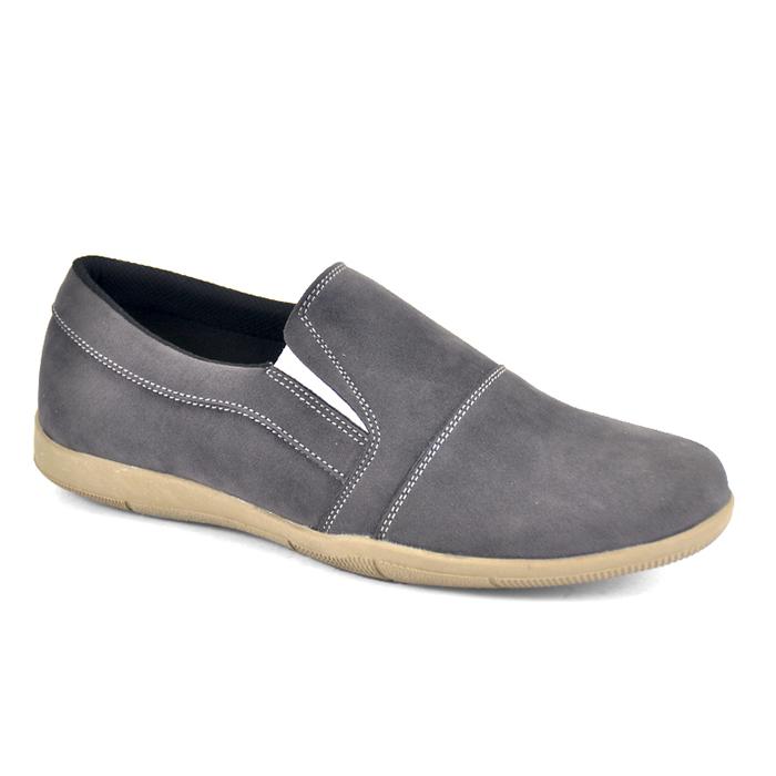Gambar Sepatu kasual pria / sneaker slip on modis abu Java Seven JNU 737 - 39 dari Java Seven Store undefined Tokopedia
