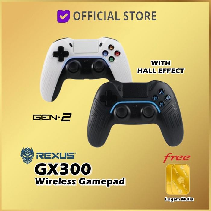 Gambar Rexus GX300 Dual Mode Wireless Bluetooh Gamepad Joystick GX 300 - GX300 V2 Wht dari Dunia Mas Computer undefined Tokopedia