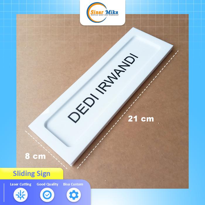 Gambar Sign Papan Nama Akrilik Custom - 18x6 cm dari sinarmika undefined 5 Tokopedia