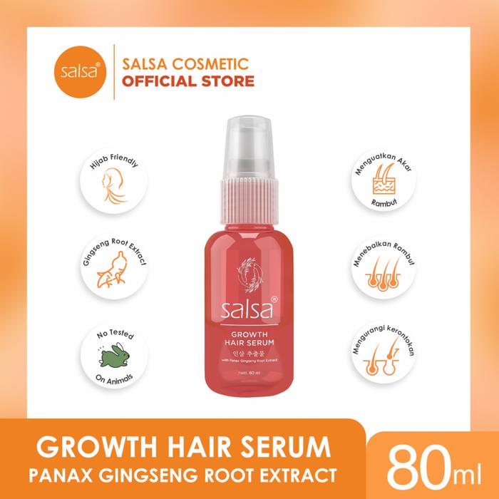Gambar SALSA Hair Serum Perfum Spray Rose/Keratin/Growth 80ml - Serum Rambut - GROWTH (Merah) dari Envio Store_NEW undefined Tokopedia