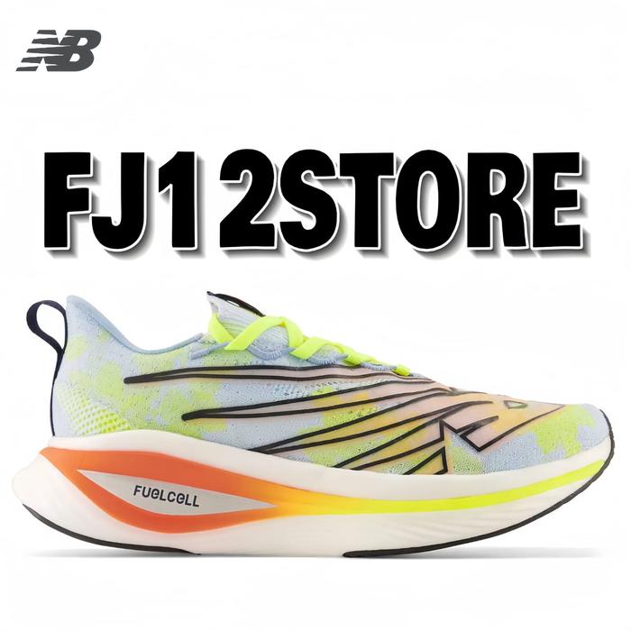 Gambar New Balance FuelCell SC Elite V3 Mens Running Shoes - Light Blue/Yello - 43 dari FJ12Store undefined Tokopedia