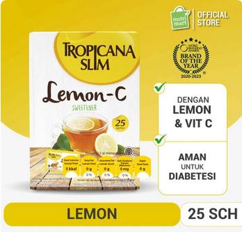 Gambar Tropicana Slim I Sweet Sweetener 25 sachet @2.5gram - LEMON-C 25'S dari FrankShopp undefined 3 Tokopedia