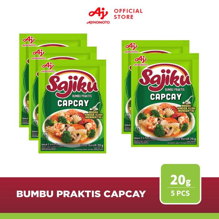 Gambar (5 sachet) Bumbu Praktis SAJIKU (Nasi Goreng, Sayur Sop, Capcay) - Capcay dari BumbuDapurku_NEW undefined Tokopedia