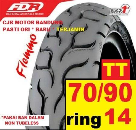 Gambar TERMURAH FDR FLEMMO TUBELESS / TUBE RING 14 BAN MOTOR MATIC HARIAN - TUBE 70/90 14 dari Battery Accu Aki Bandung undefined Tokopedia