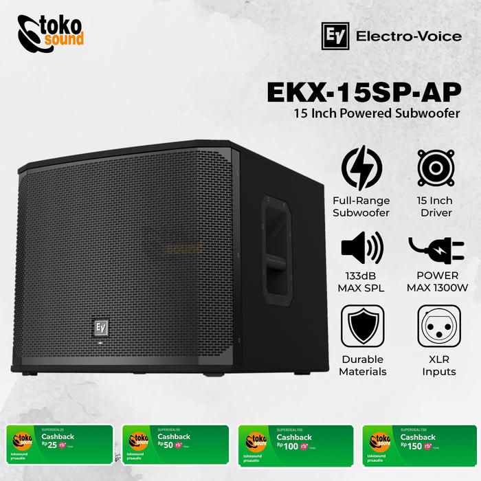 Gambar Electro-Voice EKX-15SP EKX 15SP - 15 Inch Powered Subwoofer dari Tokosound Proaudio undefined Tokopedia