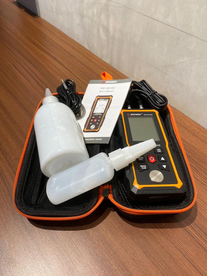 Gambar SNDWAY Ultrasonic Thickness Gauge Pengukur Ketebalan Material SW-6510 - +Coupling Agent dari SNDWAY INDONESIA undefined Tokopedia